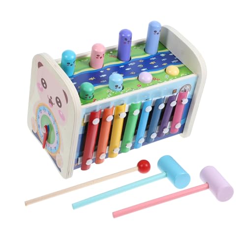 VICASKY 1 Set Montessori Spielbrett Hämmerspielzeug Für Kinder Hämmerspielzeug Hämmerbankspielzeug Montessori Musikspielzeug Spielset Für Feinmotorik Entwicklungsspielset von VICASKY