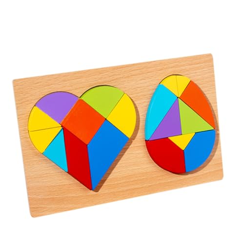 VICASKY 1 Set Puzzle Puzzles Für Kleinkinder Kleinkinderpuzzles Kinderspielzeug Kinderpuzzles Für Kleinkinder Stapelspielzeug Kinderpuzzles Pädagogisches Puzzlespielzeug Holz Bunt von VICASKY