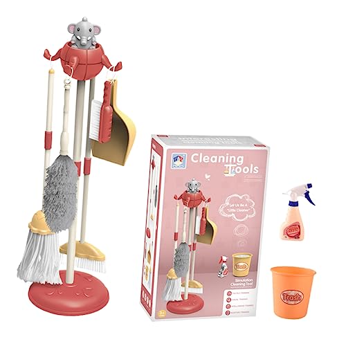 VICASKY 1 Set Reinigungsspielzeug Mädchenspielzeug Besen Kleinkindspielzeug Für Mädchen Kehrschaufel Mädchenspielzeug Kinderspielzeug Rollenspiel Reinigungsspielzeug von VICASKY