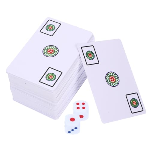 VICASKY 1 Set Reise Mahjong Fliesen PVC Mahjong Karten Set Mahjong Karte Für Heimspiel Mahjong Karte Chinesische Mahjong Karte Spielzeug Spielbedarf Mahjong Karten Spielzeug von VICASKY