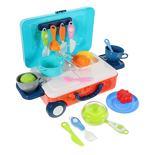 VICASKY 1 Set Rolle Kunststoff Küche Spielset Küche Besteck Küche Pretend von VICASKY