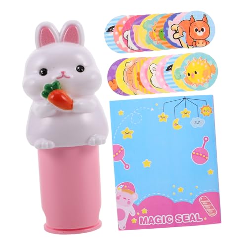 VICASKY 1 Set Cartoon Stempel Aufkleber Wasserdichter Bunny Stempel Für DIY Bastelprojekte Belohnungsstempel Für Kreatives Für Jungen Und ädchen von VICASKY