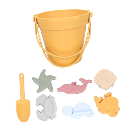 VICASKY 1 Set Silikon Sandgraben Badespielzeug Für Strandspielzeug Sandspielzeug Sandeimer Sommerspielzeug Tragbares Sandspielzeug Sandspielzeug Mit Ozeanthema von VICASKY