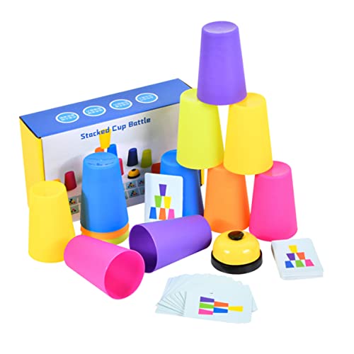 VICASKY 1 Set Stapel Tasse Battle Spielzeug Kinder Stapeln Spiele Spielzeug Pädagogisches Stapeln Spielzeug von VICASKY