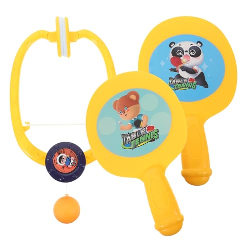 VICASKY 1 Set Tischtennisspielzeug Tischtennisball Und Schläger Komplettes Pingpong Starter Set Tür Pingpong Spiel Hängender Pingpong Trainer Tür Pong Spiel Übungsgerät Indoor von VICASKY