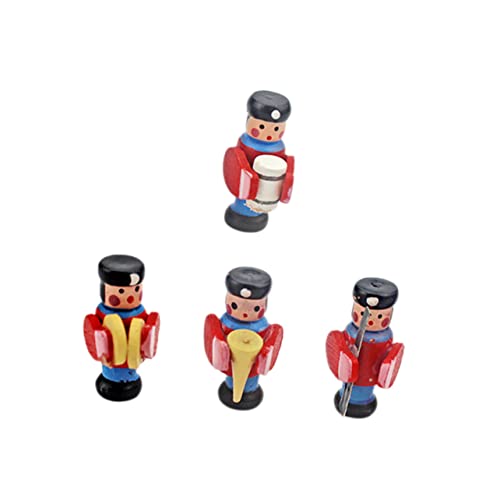 VICASKY 1 Set Trommel Puppe Mini Zubehör Dekoration Für Zuhause Nussknacker Marionette Miniaturmöbel Schlagzeuger Figuren Miniatur Puppen Mini Puppenhaus Mini Puppen Ornament von VICASKY