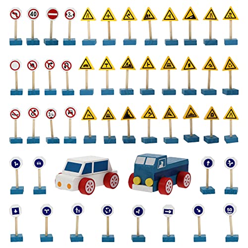 VICASKY 1 Set Verkehrszeichen Spielzeug Ampel Spielzeug Straßenschilder Spielzeug Verkehrsschilder Spielzeug Für Die Frühe Kindheit Simulation Von Verkehrsschildern von VICASKY