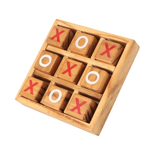 VICASKY 1 Set Xo Für Kleinkinder Puzzles Für Familien Brettspiele Tick Nullen Und Kreuze Spiel Outdoor Kinder Desktop Spiele Tack Kinder Reisespiele Kinder Tischspiele Aus Holz von VICASKY