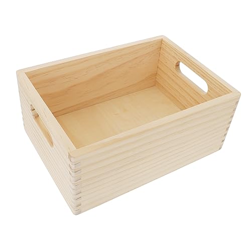 VICASKY 1 Stück Für Die Küche Lernspielzeug Holzimitat Spielhaus Requisite Kleine Holzkiste Holzkiste Modell Kleinigkeiten Organizer Gadget Organizer von VICASKY