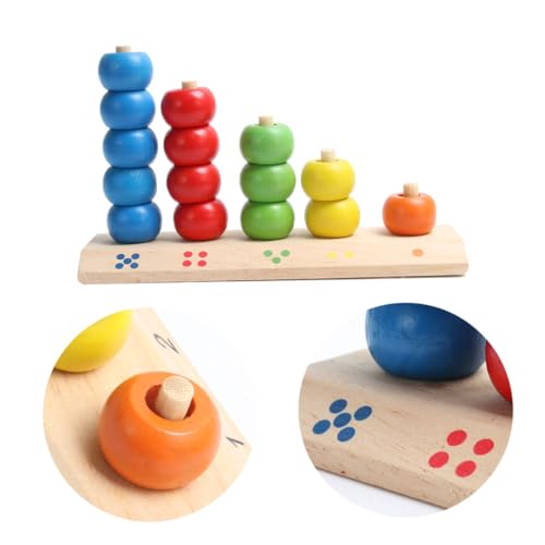 VICASKY 1 Stück Holz Mathe Spielzeug Für Kinder Mathematik Perlen Spielzeug Spielzeug Pädagogisches Spielzeug Mathematisches Mathematik Spielzeug Bambus von VICASKY