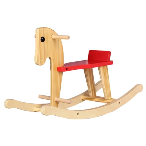 VICASKY 1 Stück Holzpferd Schaukelstuhl Spielzeug Wippe Spielzeug Für Kinder Kleinkind Fahrt Tier Wippe Pferd Für Kleinkind Schaukel Einhorn Kleinkind Reitpferd Kinderspielzeug von VICASKY