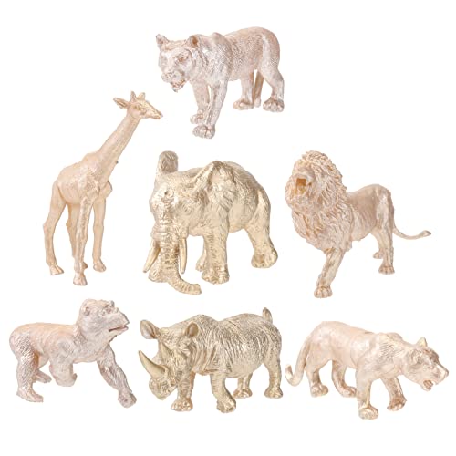 VICASKY Tiermodell-Sammlung Tiere Ornamente Zoo Tier Spielzeug Set 7 Stück Realistische Mini-Spielzeug von VICASKY