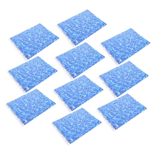 VICASKY 10 Blatt Wassermuster Papier Nagelaufkleber Ozeanmuster Aufkleber Für Sandtisch Schlafzimmer Wohnzimmer Wandaufkleber Selbstklebender Aufkleber Wasserkornaufkleber von VICASKY