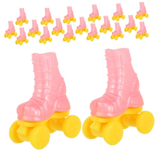 VICASKY Rollschuhe für Babypuppen mit Einzigartigem Design Puppenzubehör Puppendekor Miniatur-Rollschuhe für Das Puppenhaus 10-teiliges Set von VICASKY