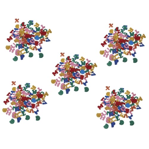 VICASKY 10 Packungen Brief Schwamm Aufkleber Buchstaben-schaumstoffaufkleber Handdekor Schaumstoff-alphabetaufkleber Klebebuchstaben Funkelnde Aufkleber Sammelalben Tafelaufkleber Handbuch von VICASKY