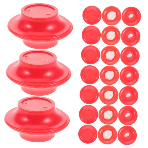 VICASKY 10 Sätze Hühnermagie Mini-Spielzeug Für Eier Streiche Für Kinder Kleines Hühnerspielzeug Partyzubehör Requisite Für Zauberer Trick-Requisite Für Die Party Gimmick-Tool Rot Plastik von VICASKY