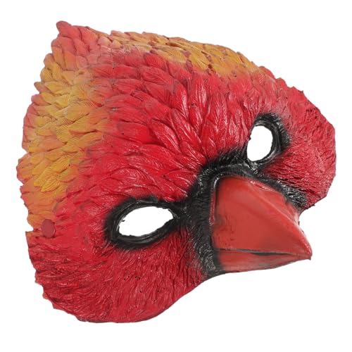 VICASKY 10 Stk Vogelkopfmaske Vogel-maskerade-maske Realistische Adlermasken Kardinalhaupt -maske Weiße Adlermasken Karneval Foto Requisiten Gesicht Gruselige Maske Ave Pu-schaum Rot von VICASKY