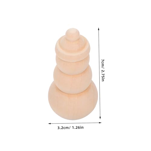 VICASKY 10stücke Miniatur-schneemannfiguren Aus Holz Für DIY-Kunst Malerei Bastelprojekte Weihnachtsdeko Holzpflockpuppen Schneemann-malspielzeug VICASKY 10stücke Miniatur-schneemannfiguren Aus Holz Für DIY-Kunst Malerei Bastelprojekte Weihnachtsdeko Holzpflockpuppen Schneemann-malspielzeug von VICASKY
