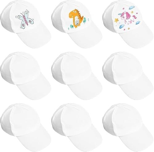 VICASKY Caps Zum Bemalen für Kinder Kappen Kappe 10 Stück Diy Baseball WeißE Kinder-Diy-HüTe Diy-Baseballkappe Kreatives Bastelset Geburtstagsgeschenke Und Kunstprojekte Cap Mini Hut Kunstprojekt VICASKY Caps Zum Bemalen für Kinder Kappen Kappe 10 Stück Diy Baseball WeißE Kinder-Diy-HüTe Diy-Baseballkappe Kreatives Bastelset Geburtstagsgeschenke Und Kunstprojekte Cap Mini Hut Kunstprojekt von VICASKY