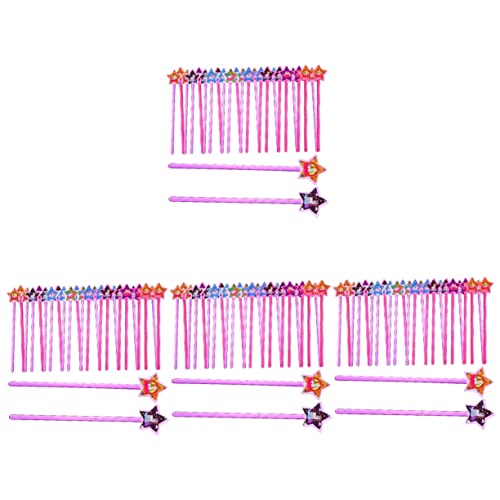 VICASKY 100 STK Zauberstab Spielzeug Sternförmige Feenstäbe Feenstab The photostick Toys for Kinderspielzeug Prinzessin Spielzeug Neuheit Feenstäbe tragbare Feenstäbe Plastik von VICASKY