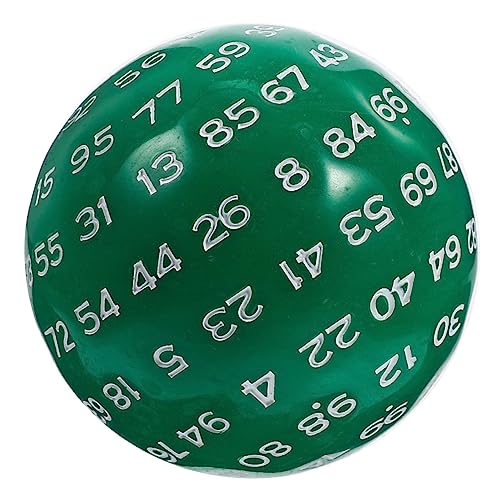 VICASKY 100 spielwürfel spielewürfel farbige Würfel mehrseitige Würfel Zahlenwürfel Würfelspiel würfel würfel Requisiten für Brettspiele Kinderspielzeug Spiel Würfel Acryl Green von VICASKY