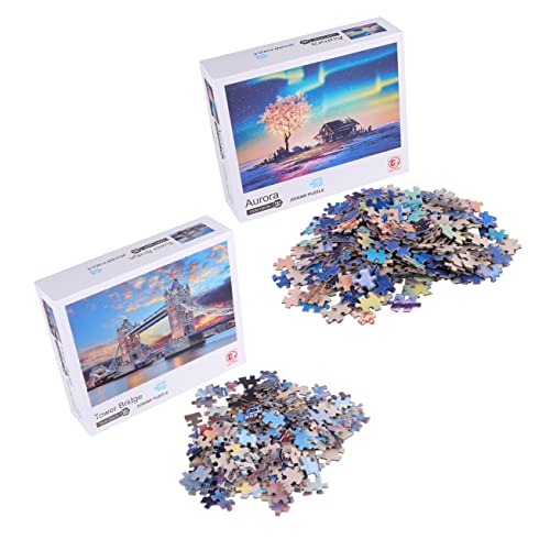 VICASKY 1000 Stück Puzzle-Spielzeug für Kinder rätselbuch Kinder kinderpuzzle 3D-Puzzle zum Zusammenbauen Landschaft Puzzles kinderspielzeug Rätsel für Erwachsene Bridge-Puzzle-Spielzeug von VICASKY