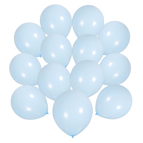 VICASKY 100st Luftballons Für Geburtstagsfeiern Babyblaue Luftballons Valentinstag-ballons Latexballons Luftballons Für Bogen Partydekorationen Dekorative Luftballons Sky-blue Emulsion von VICASKY