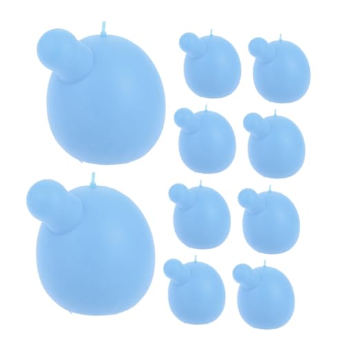 VICASKY 10St Blasenblasende Puppe Blasenspielzeug DIY Plüsch Ball Zubehör Stressball-Einsatz Plüschpuppenbälle -Squeeze-Ball Sky-Blue von VICASKY