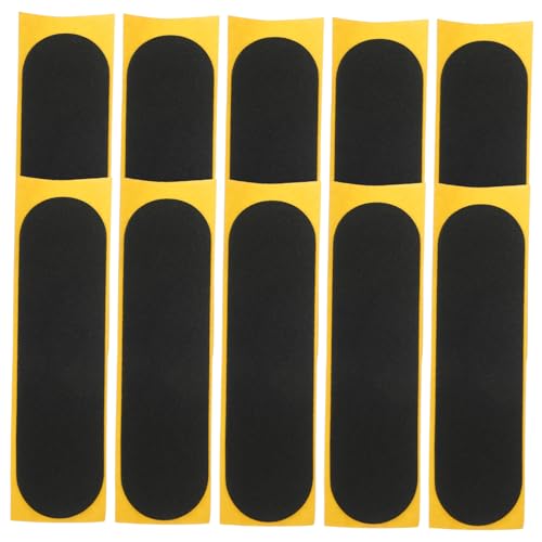 VICASKY 10St Finger-Anti-Rutsch-Pad Schaumstoff-Griffband Griffbrettband Skateboard zubehör Griffbrett-Set rutschfeste Fingeraufkleber Finger-Skateboard-Bänder Instant-Nudeln Black von VICASKY