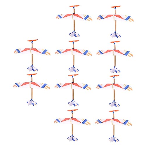 VICASKY 10St Flugzeugmodell selber Bauen Massenspielzeug fliegendes Spielzeug Kinder bastelset basteln für Kinder Flugzeugspielzeug für Kinder handgeworfenes Spielzeug für Kinder Holz von VICASKY