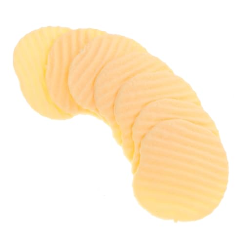 VICASKY 10St Simulierte Kartoffelchips Prop Pommes gefälschte Pommes Frites Knete Küche Food-Modell Paket jucarii pentru copii hühner Spielzeug Chips-Spielzeug Kartoffelchip-Ornamente PVC von VICASKY