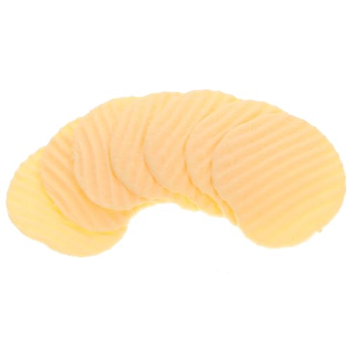 VICASKY 10St Simulierte Kartoffelchips Spielzeuge jucarii pentru copii Party deko Einschulung Kinderspielzeug-Pommes künstliche Burgerfigur Ausstellungsmodell Kartoffelchip-Ornamente PVC von VICASKY