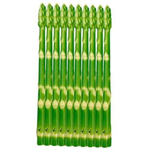 VICASKY 10St Spargel-Foto-Requisite The Green die grünen Agrardekoration Spargelverzierung für die Küche Schaufenster Spargel Ornament simulierte Spargelmodelle pflanzliches Modell PVC von VICASKY