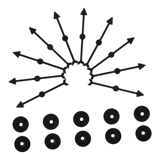 VICASKY 10St Zifferblattzeiger interaktives brettspiel für Kindergeburtstage Tischspielzeug Brettspiele Pfeilspinner Brettspiel Pfeile Spielzeiger Plastik Black von VICASKY