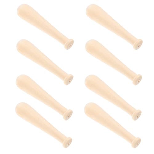 VICASKY 10pcs Mini-baseballschläger Pickleball-paddel Tischtennisschläger Fledermäuse Cricketschläger Baseballschläger Selber Machen Miniatur-Graffiti-Modell Aus Holz Lotusbaum von VICASKY