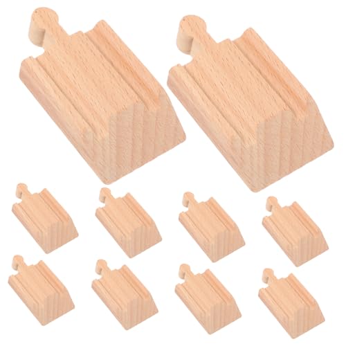 VICASKY 10pcs Wood Train Railway Gleis DIY Track Kinder Bildungszug Railway Spielzeug von VICASKY