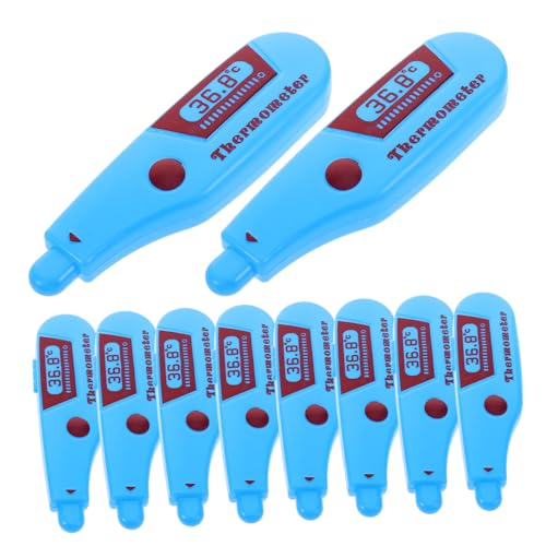 VICASKY 10st Arzt-Thermometer- Kostümzubehör Für Ärzte Medizinisches Set Für Thermometer Für Arztkostüm Für Arztkoffer Arzt-kostümset Plastik Blue von VICASKY