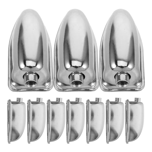 VICASKY 10st Lugs-Schlagzeug Trommel Ersatzteile Trommelschraubenstange Trommelzubehör Und -Teile Metronom Für Schlagzeug Fassböcke Aus Metall Trommelteile Drum-Rack-System Eisen Silver von VICASKY