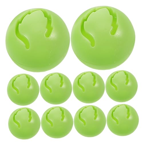 VICASKY 10st Spielzeugglocke Ballspielzeug Für Kätzchen Haustierspielzeug Und Rasseln Katze Glocke Spielzeug Wackelball Für Katze Haustier-DIY-Spielzeug Rasselspielzeug Light Green Plastik von VICASKY