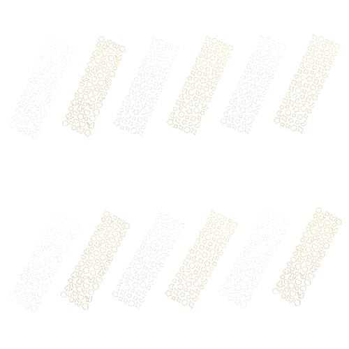 VICASKY 12 Blatt Teiliges DIY Scrapbook Sticker mit Gold und Silberfarbenen Schmetterlings und Herzmotiven Selbstklebend Vielseitig für Fotoalben Kalender Notizbücher Tagebücher und VICASKY 12 Blatt Teiliges DIY Scrapbook Sticker mit Gold und Silberfarbenen Schmetterlings und Herzmotiven Selbstklebend Vielseitig für Fotoalben Kalender Notizbücher Tagebücher und von VICASKY