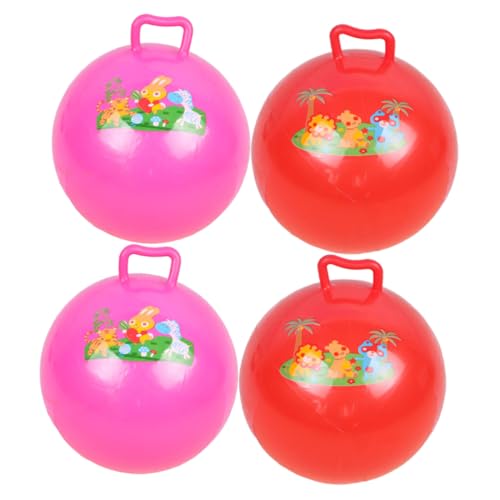 VICASKY 12 STK Den Ball Klopfen Hüpfbälle Mit Griffen Für Kinder Hüpfbälle Für Kleinkinder 1-3 Hüpfender Ball Hüpfbälle Für Kinder Mit Griff Kinder Springen Aufblasbares Spielzeug PVC von VICASKY