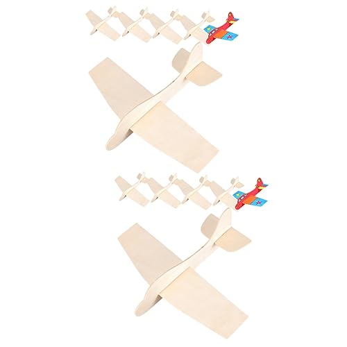 VICASKY 12 STK Leere Holzflugzeuge leeres Flugzeugspielzeug Flugzeugmodell 3D-Fahrzeugmodell Kinder bastelset basteln für Kinder Flugzeugspielzeug zusammenbauen Leere Flugzeugspielzeuge von VICASKY