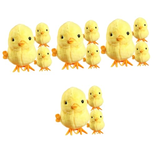 VICASKY 12 STK Velvet Jumping Chicken weinachts geldgeschenke Weihnachten Partybevorzugungsspielzeug Springspielzeug Lernspielzeug für Tiere lustiges Spielzeug für Kinder Plastik von VICASKY