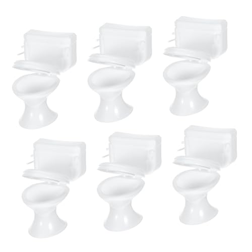 VICASKY 12 Stck. Puppenhaus-Badezimmer-Accessoires Puppenhauszubehör Puppenhaus Toilette überspringen realistisch unser Oh Küchenzubehör für Puppenstuben Toilette für Plastik Weiß VICASKY 12 Stck. Puppenhaus-Badezimmer-Accessoires Puppenhauszubehör Puppenhaus Toilette überspringen realistisch unser Oh Küchenzubehör für Puppenstuben Toilette für Plastik Weiß von VICASKY