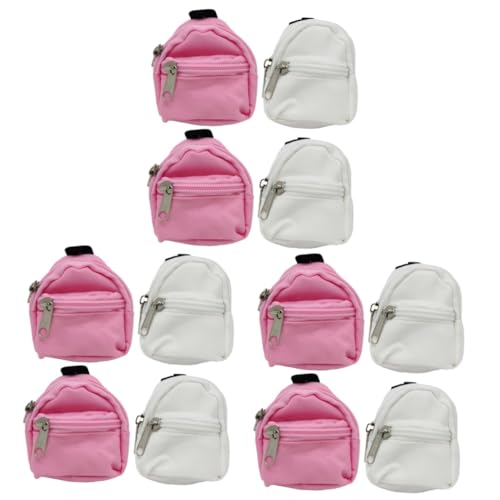 VICASKY 12 STK Simulation Schultasche dekorativer Puppenrucksack Rucksäcke für Mädchen kinderspielzeug Kinder Spielzeug Mini-Rucksack Mini-Rucksäcke dekorative Puppenschultasche Stoff von VICASKY