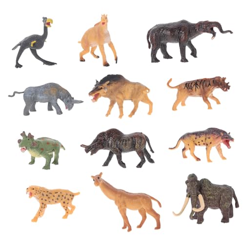 VICASKY 12 Stück Miniatur Tierfiguren Set Realistische Wildlife Spielzeuge Für Pädagogisches Lernspielzeug Für Zuhause Und Deko Geschenkidee Ab 3 Jahren von VICASKY