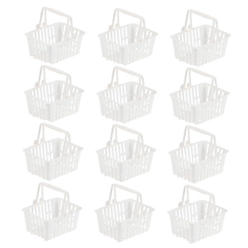 VICASKY 12 Stück Teiliges Mini Einkaufskorb aus Langlebigem Kunststoff Kindgerechte Spielzeugkörbe für Mädchen Kleine Spielhaus Körbchen für Süßigkeiten und Rollenspiele VICASKY 12 Stück Teiliges Mini Einkaufskorb aus Langlebigem Kunststoff Kindgerechte Spielzeugkörbe für Mädchen Kleine Spielhaus Körbchen für Süßigkeiten und Rollenspiele von VICASKY