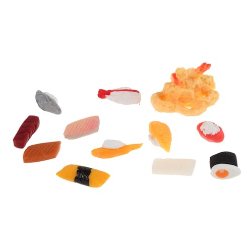 VICASKY 12 Stück Teiliges Miniatur Sushi Puppenhaus Lebensmittelmodell Realistische Japanische Mini Essstäbchen Deko Küchenrequisite Kleine Display Figuren für Puppenhaus Szene VICASKY 12 Stück Teiliges Miniatur Sushi Puppenhaus Lebensmittelmodell Realistische Japanische Mini Essstäbchen Deko Küchenrequisite Kleine Display Figuren für Puppenhaus Szene von VICASKY