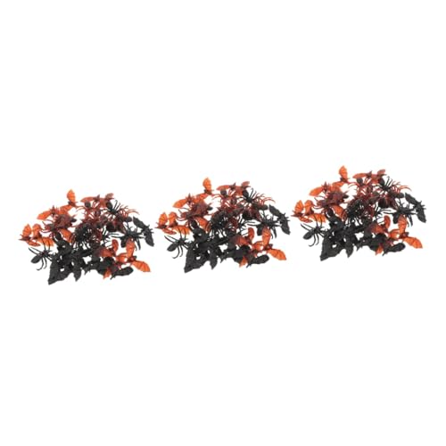 VICASKY 120 STK Simulation Spinnenfledermaus gefälschte Fledermäuse Spinnenfiguren Spielzeug Halloween Spielzeug Halloween Toys Spinnen-Requisite Spinnenstreich Requisite Plastik von VICASKY