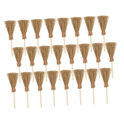 VICASKY 120 Stck. Teiliges Mini Besen mit Band Dekorativer Miniatur Hexenbesen für Basteln Hausarbeit und Halloween Langlebig und Kreativ als Niedliche Dekoration VICASKY 120 Stck. Teiliges Mini Besen mit Band Dekorativer Miniatur Hexenbesen für Basteln Hausarbeit und Halloween Langlebig und Kreativ als Niedliche Dekoration von VICASKY